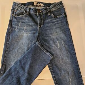Women's Blue Distressed Jeans